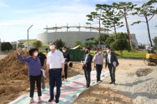 명현관 해남군수, 현안사업 완료 앞두고 현장 점검 ‘꼼꼼’