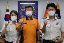 천안동남소방서, 소방위 승진시험 합격자 격려