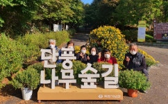 목천읍 행정복지센터, 독립기념관 단풍나무숲길 포토존 설치