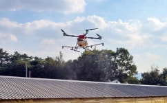 정읍시, 도내 최초 드론 활용 ‘축사 지붕 열 차단제’ 도포 추진