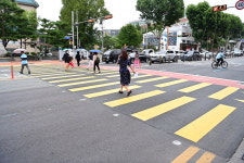 동구청, ‘노란색 횡단보도’로 어린이 보행 안전 확보