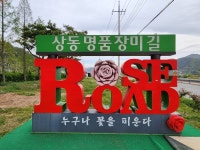 밀양시 상동면 장미꽃길, 자연 속 힐링에 기대만발