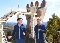 구인모 거창군수, 산림관광지 조성사업장 추진상황 점검