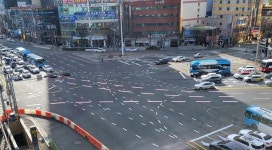 부산교통공사, 사상~하단선 종점구간 ‘하단오거리’ 도로 복구 조기 완료