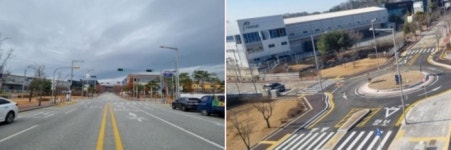 대구 동구, 송호지공원 인근 회전교차로 준공