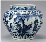 청화백자-연적-코담배...희귀한 중국 유물 47점  경매 달군다