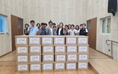 부산시설공단, 한가위 맞아 취약계층 주거환경 개선하고 성품 전달