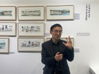 [르포] 화폭에 새긴 삶과 시간…건축가 방명세의 시선