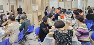 양주시 옥정8단지,  추석맞이 송편빚기 콘테스트…온 동네가 송편 공장으로!