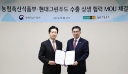 현대그린푸드, 농림축산식품부와 해외 식자재 수출 협력 맞손