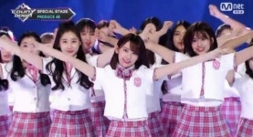 엠카운트다운 프로듀스48의 내꺼야...센터 미야와키 사쿠라 화제만발 일본 센터 예쁜건 인정