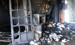 아산시 신창면 황산리 마을회관 화재