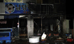 아산시 신창면 횟집서 화재 발생