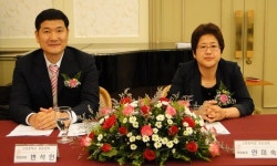 아산시 신창중학교 총동창회 안미숙 회장 취임