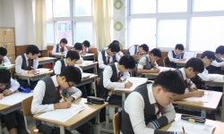 아산중학교, 청소년 직업 흥미검사 실시