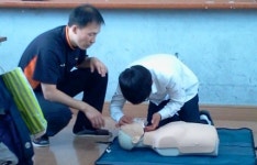 아산소방서, 온양용화중에서 심폐소생술 교육