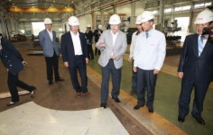 복기왕 아산시장, (주)에스에이씨 방문 기업과 소통