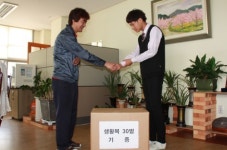 온양신정중학교, 교복으로 전하는 나눔
