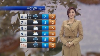 전국 비…남해안 최고 70mm