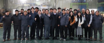 정무경 조달청장, 우수조달물품 생산업체 에스앤에이치이엔지 현장방문