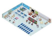 경동택배 본사 5층은 한국 물류업계의 선진화 복지시설