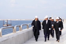 해수부 강도형 장관, 동해신항 건설현장 점검
