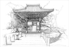 바람이 부니 죽림의 흔들림은 선명해지고…