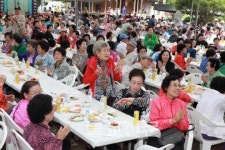 대전 죽림정사 창건 25주년 경로잔치