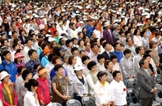 장수 죽림정사서 백용성 스님 탄신 150주년 기념식