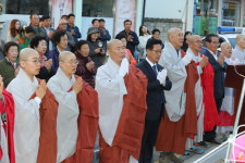 괴산불교사암련, 봉축탑 점등식 봉행