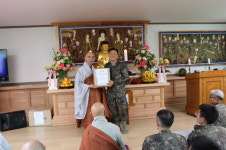 정읍 군부대 105연대 호국사 봉축법회 열어