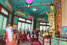 청주 대각사 석가모니 부처님과 목탱화 점안