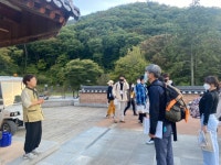 사업단, 순천시 연계 외국인 유학생 템플스테이