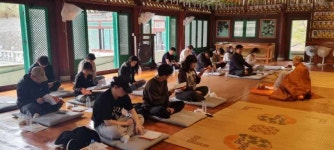 신한대 명상문화동아리, 의정부 대원사서 첫 정기법회