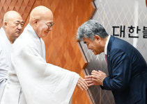 정원주 조계종 중앙신도회장 당선자, 총무원장 스님 예방