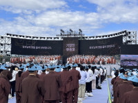 3만5000 환희 속에 막 오른 2024 국제선명상대회 불교도대법회