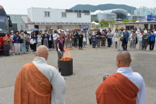 지리산 법계사 광주 향적사, 여수 앞바다서 용왕대재 봉행
