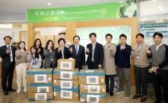 롱위시앙 중국국제문화전파중심 집행주석, 선문대에 마스크 2만 장 기증 화제