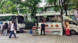 멕시카나치킨 치킨원정대, 홍익대 헌혈 현장 방문 치킨 기부 진행