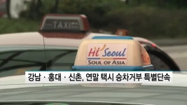 강남·홍대·신촌 등 연말 택시 승차거부 특별단속