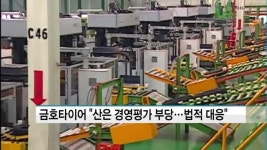 금호타이어 산업은행 경영평가 D등급 부당…법적수단 강구