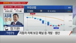 [장기완의 시세포착] 소외 국면 벗어날 자동차 부품株는? 아진산업