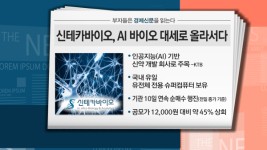 [부자들은 경제신문을 읽는다] 신테카바이오, AI 바이오 대세될까? 목표가 2만원 제시