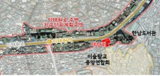 이태원로변에 6층 규모 공유오피스·엘리베이터 조성