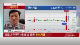 [최명성의 바닥탈출] 코로나19 관련주 순환매 속 급등! 한성기업