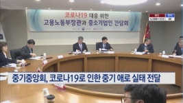 중기중앙회, 고용부에 코로나19로 인한 중기 애로사항 전달
