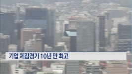 기업 체감경기 10년 만 최고…