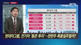 [돈이 되는 뉴스] 현대차그룹, 전기차 통큰 투자…관련주 폭풍질주할까?