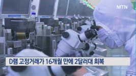 대만 지진 영향 D램 고정거래가 16개월 만에 2달러대 회복