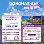 동해시, 6월달은 가성비 좋은 동해로 놀러오세요